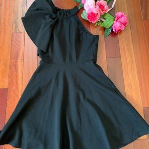 NWOT Lulu's off the Shoulder Black Dress